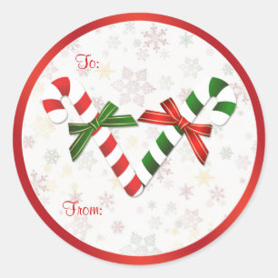 Sticker de Noël rouge, vert, blanc