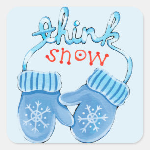 Sticker de Noël Snow Mittens