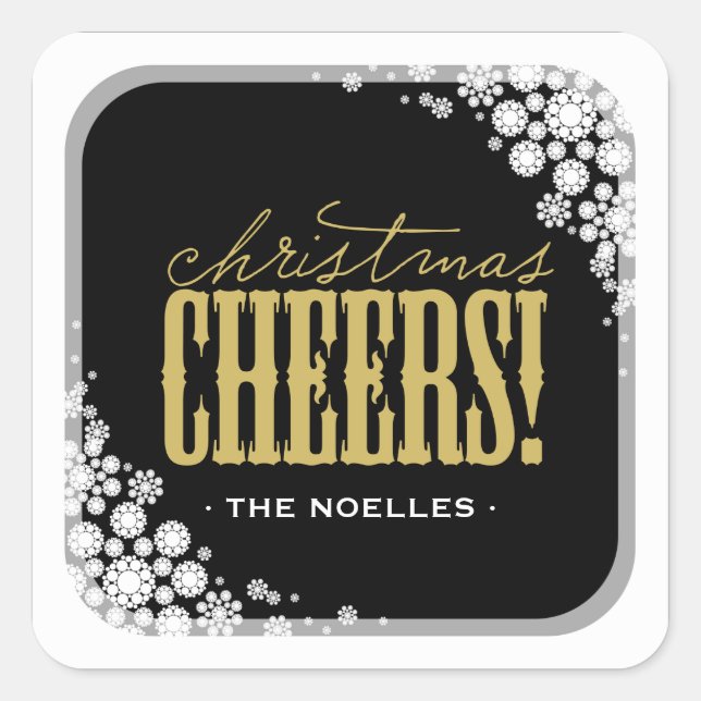 Sticker de Noël Snowflakes (Devant)