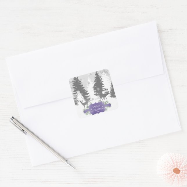 Sticker de Noël Winter Wonderland - Purple (Enveloppe)