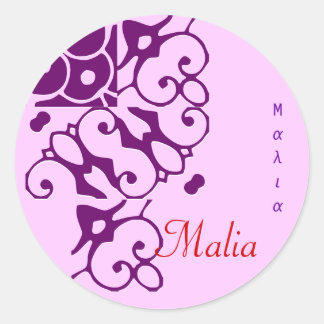 Sticker de nom du concepteur Malia