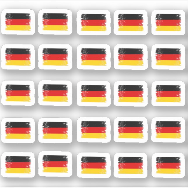 Sticker De nombreux drapeaux allemands (Devant)