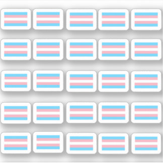 Sticker De nombreux petits drapeaux transgenres