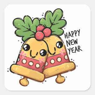 Sticker DE NOUVELLE ANNÉE TROP CUT