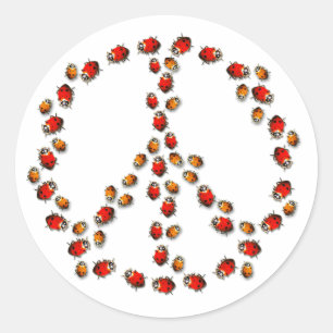 Sticker de paix Ladybug