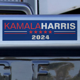 Sticker de pare-chocs bleu de campagne Kamala Harr