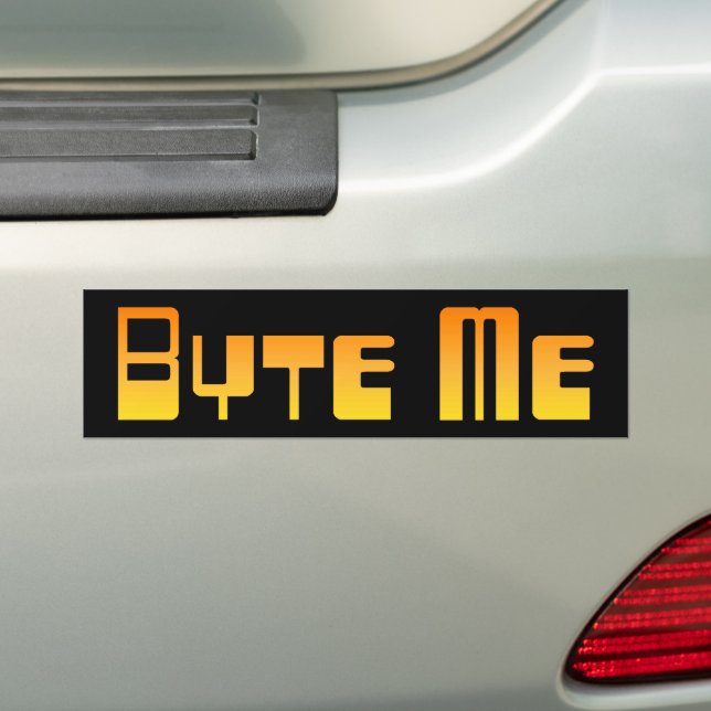 Sticker de pare-chocs Byte Me (En voiture)