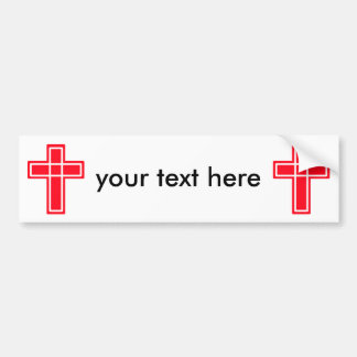 sticker de pare-chocs Christian pour votre texte