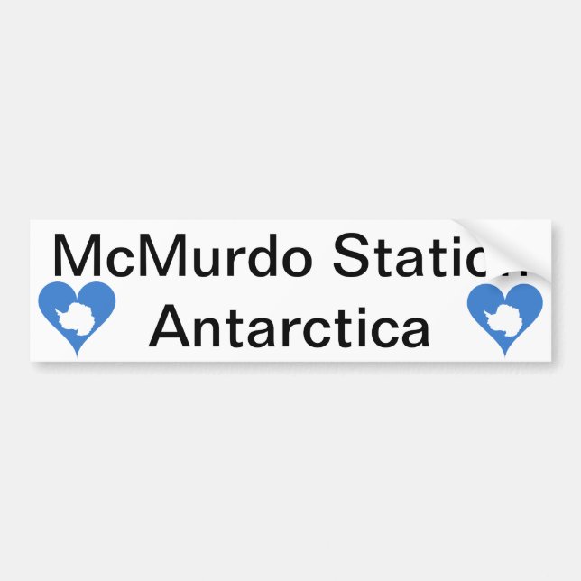 Sticker de pare-chocs de la station McMurdo Antarc (Devant)