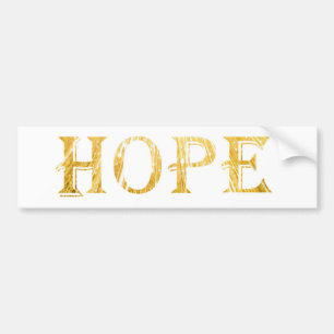 Sticker de pare-chocs de texte Golden Hope