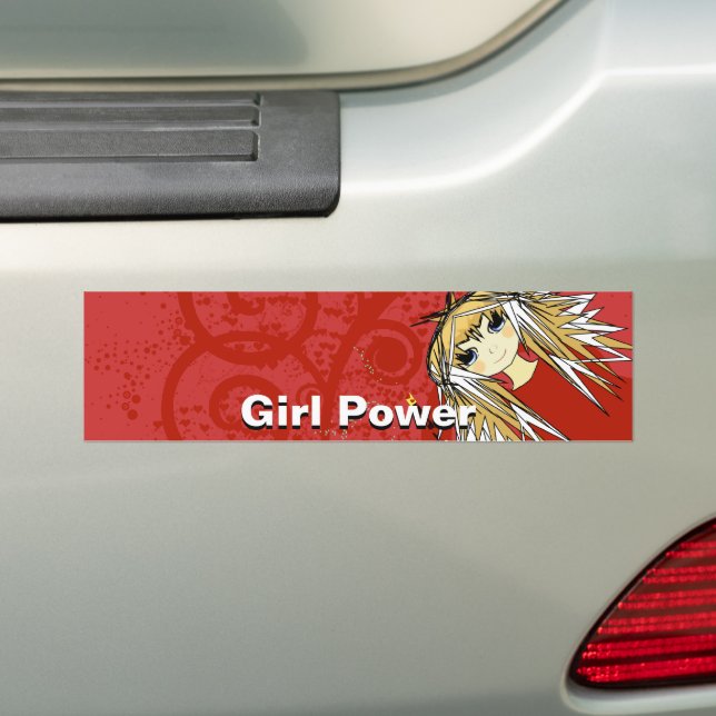 Sticker de pare-chocs Girl Power (En voiture)