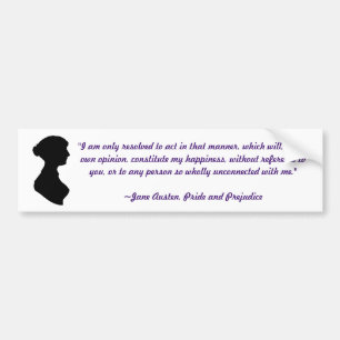 Sticker de pare-chocs Jane Austen