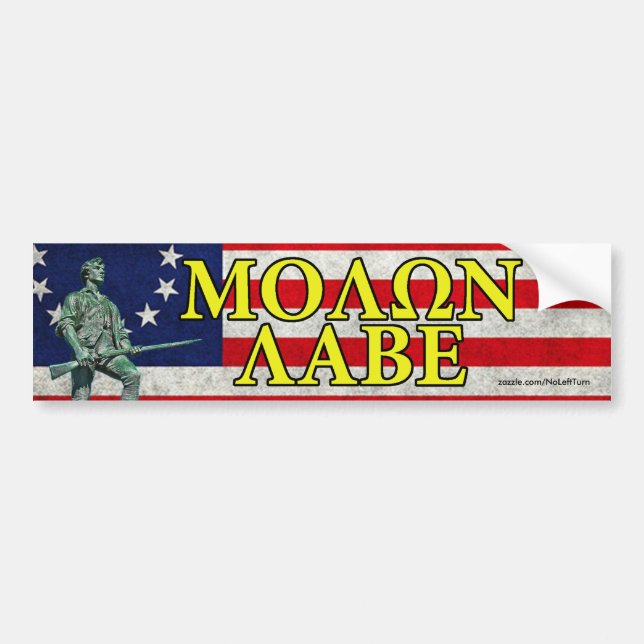 Sticker de pare-chocs Molon Labe (Devant)