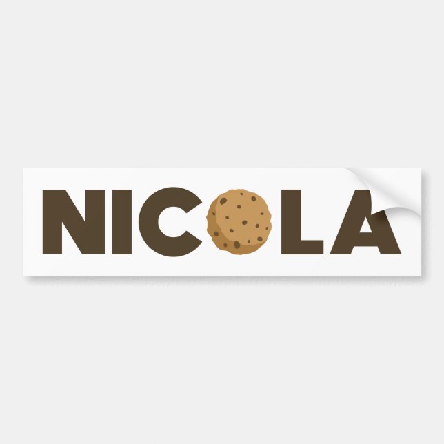 sticker de pare-chocs Nicola cookie (Devant)