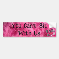 Sticker de pare-chocs pour filles moyennes