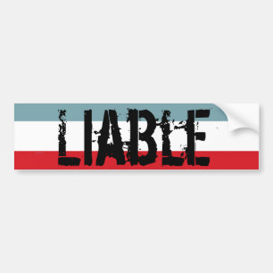 Sticker de pare-chocs responsable