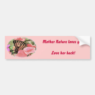 Sticker de pare-chocs Tiger Swallowtail Love Natur
