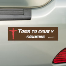 sticker de pare-chocs Toma tu cruz