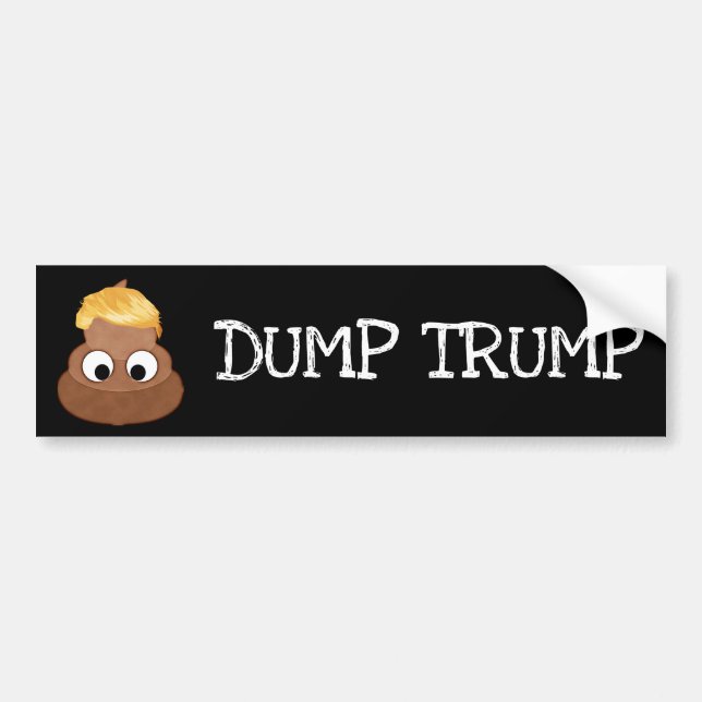 Sticker de pare-chocs Trump Poop Pile (Devant)