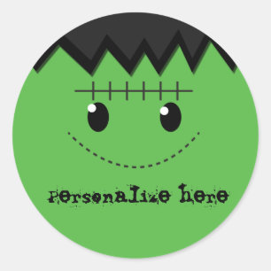 Sticker de parti personnalisé Frankenstein Hallowe