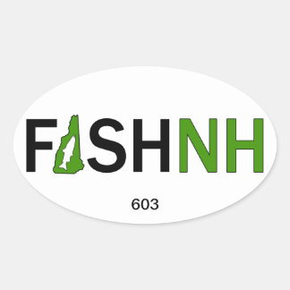 Sticker de pêche FISHNH New Hampshire - 603