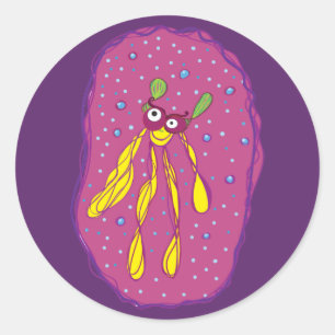 Sticker de personnage de dessin animé