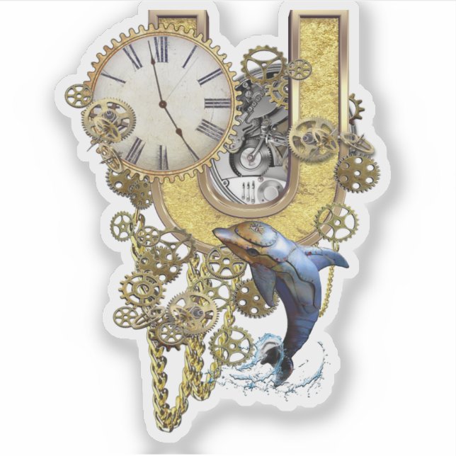 Sticker de personnalisation Anniversaire U Lettre (Devant)