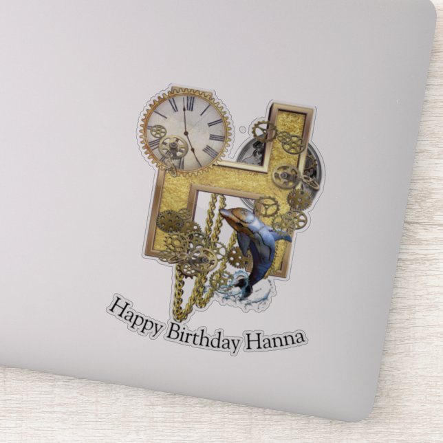 Sticker de personnalisation pour l'anniversaire de (Détail)