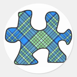 Sticker de pièce de casse-tête