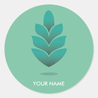 STICKER DE PINE CONE PASTEL TURQUOISE