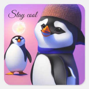 Sticker de pingouins