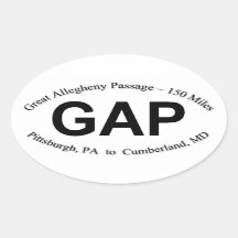 Sticker de piste GAP - Feuille de 4 autocollants