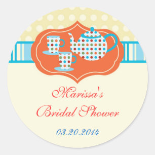 Sticker de pot de thé pois