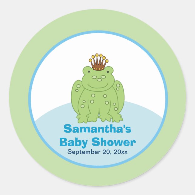 Sticker de préférence personnalisé Green Frog Prin (Devant)