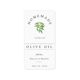 Sticker de préférence pour huile d'olive infusée p