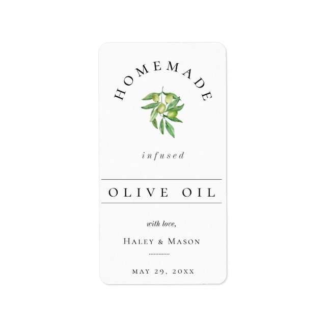 Sticker de préférence pour huile d'olive infusée p (Devant)