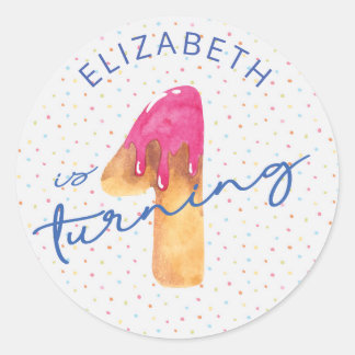 Sticker de premier anniversaire pour bonbons
