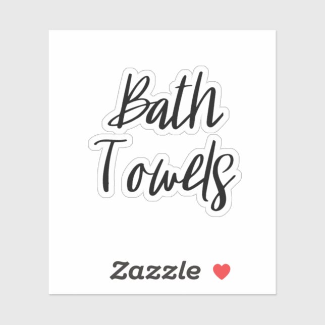 Sticker de rangement des serviettes de bain (Feuille)