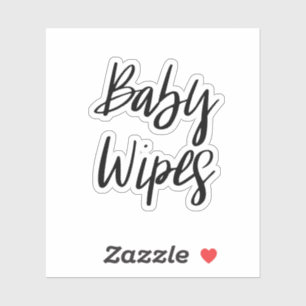 Sticker de rangement pour lingettes bébé