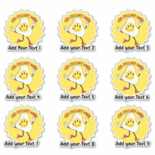 Sticker de récompense pour enseignant de nourritur