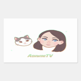 Sticker de rectangle Wini et Matty