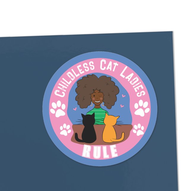 Sticker de règle pour chats sans enfant amusant (Créateur téléchargé)