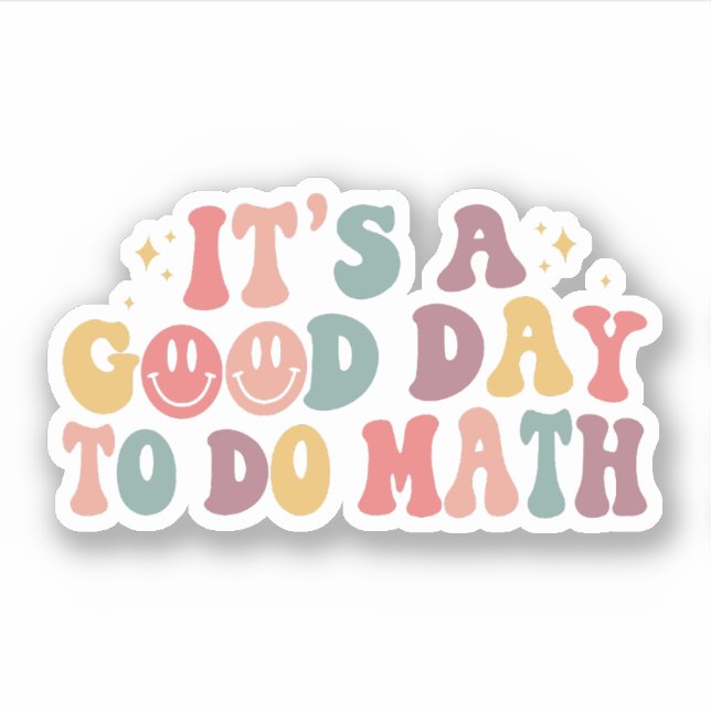 Sticker De retour à l'école, c'est un bon jour pour faire  (Devant)