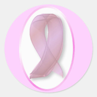 STICKER DE RIBBON ROSE DU CANCER DU SEIN