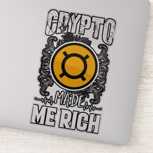 Sticker de richesse en crypto-monnaie (Détail)