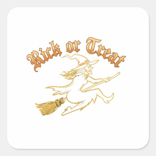 Sticker de rick ou de traitement : Jouer Halloween (Devant)