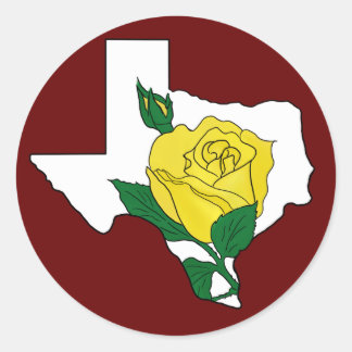 Sticker de Rose jaune du Texas