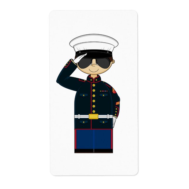 Sticker de salut NCO de US Marine Corp (Devant)