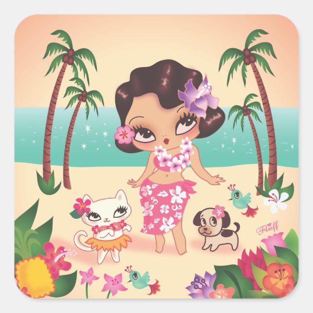 Sticker de scène Hula Lulu (Devant)