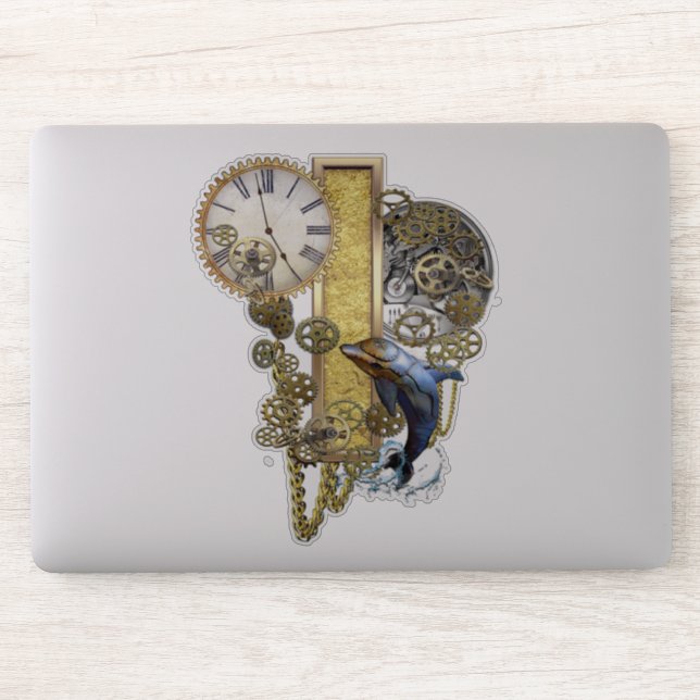 Sticker de sculpture Steampunk Capital I (Ordinateur)